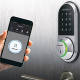 Smart Digital Door Lock opened via Smartphone_ Card_ Pincode